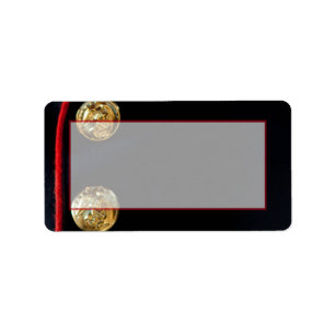 Étiquette 1,25 po x 2,75 po Adresse postale Marine Robe Blue