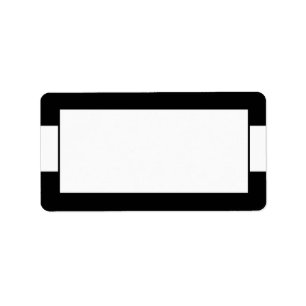 Étiquette 1,25 po x 2,75 po Adresse postale Noir de bande mo