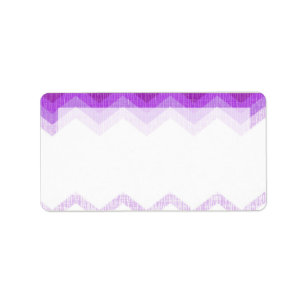 Étiquette 1,25 po x 2,75 po Adresse postale Ombre Purple Che