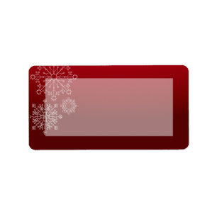 Étiquette 1,25 po x 2,75 po Adresse postale Snowflakes hiver