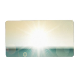 Étiquette 1,25 po x 2,75 po Adresse postale Sunset Beach