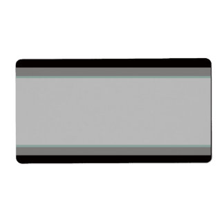 Étiquette 1,25 po x 2,75 po Adresse postale Turquoise et noi