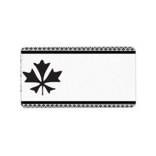Étiquette 1,25 po x 2,75 po Adresse postale Vert/Gris clair