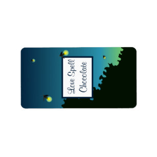 Étiquette 1,25 po x 2,75 po Fireflies de Hershey et jarres d