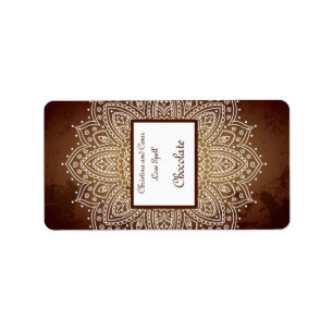 Étiquette 1,25 po x 2,75 po Hersheys Miniature Profond Maroc