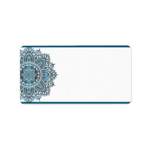 Étiquette 1,25" x 2,75" Adresse postale Profond Marocain Ble