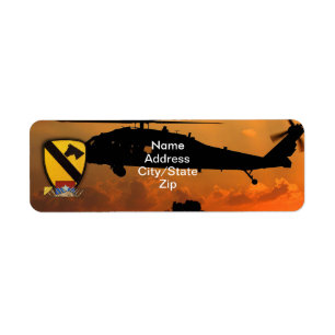 Étiquette 1ère 7e cavalerie air-roc vietnam guerre