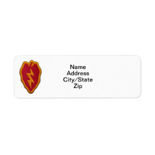 Étiquette 25e division d'infanterie du FNI DIV Caserne de Sc