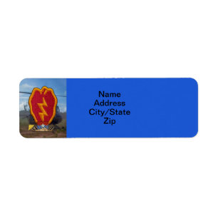 Étiquette 25e INF DIV Division d'infanterie anciens combatta