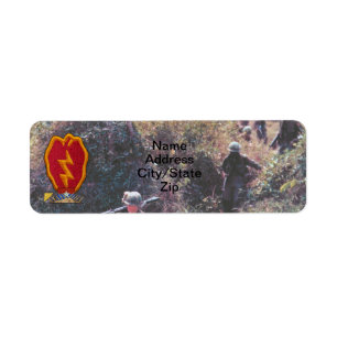 Étiquette 25ème Vétérans Vietnam de division d'infanterie