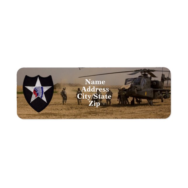 Étiquette 2e division d'infanterie (Devant)