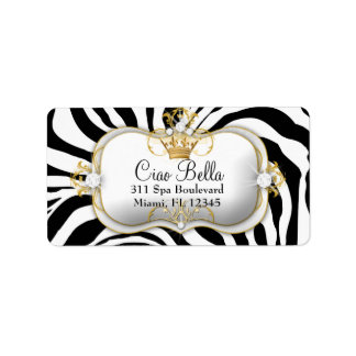 Étiquette 311 Ciao Bella Zebra Stripes