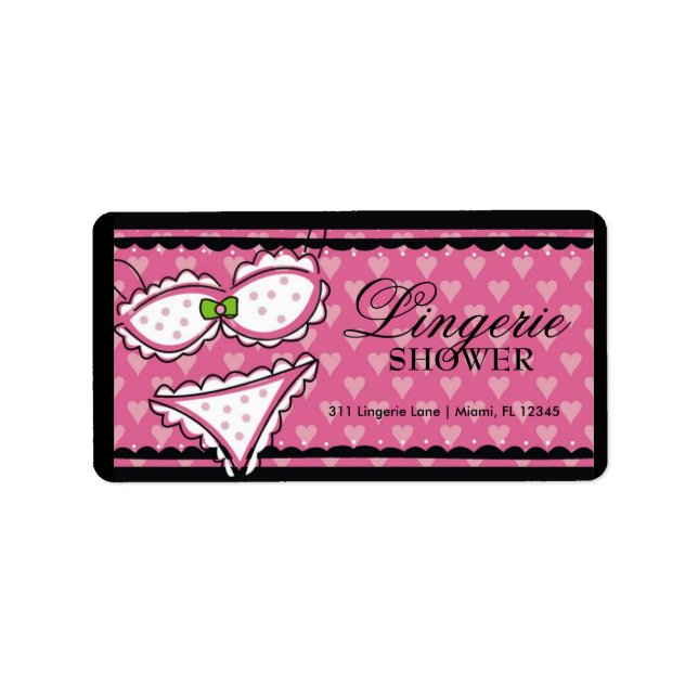 Étiquette 311 Coeur de lingerie (Devant)