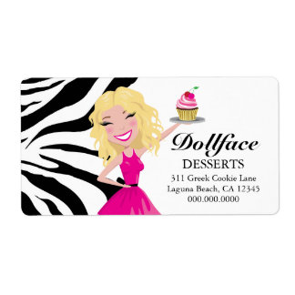 Étiquette 311 Dollface Desserts Blondie Zebra Print