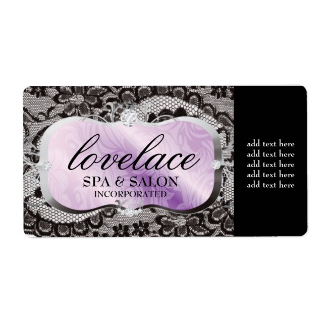 Étiquette 311 Love Lace Lavender Platter (Devant)