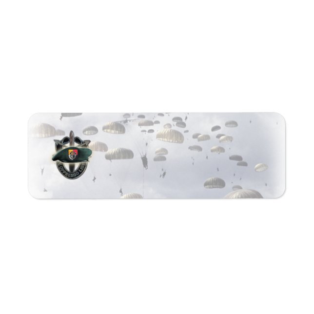 Étiquette 3e adresse de retour du groupe des forces spéciale (Devant)