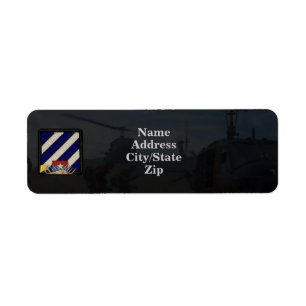 Étiquette 3e division d'infanterie timbre de guerre vietnam