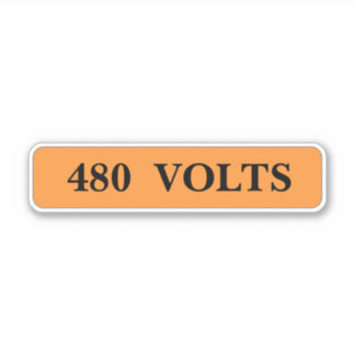 étiquette 480 Volts
