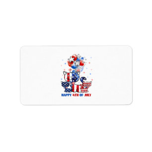 Étiquette 4 juillet heureux