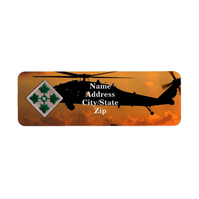 Étiquette 4e FNI ID Division d'infanterie - Anciens combatta (Devant)