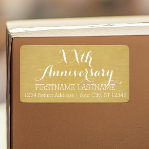 Étiquette 50e ou autre anniversaire de Mariage Personnalisé