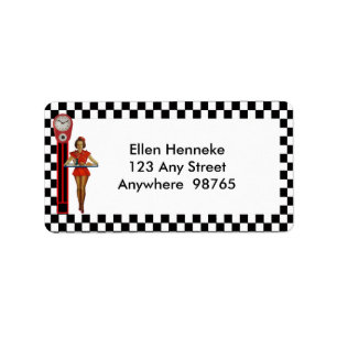 Étiquette 50s Retro Diner