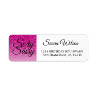 60 Sassy Pink Parties scintillant 60e Anniversaire