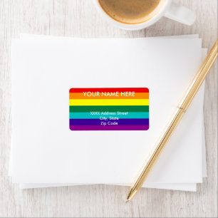 Étiquette 7 bandes Rainbow Pride