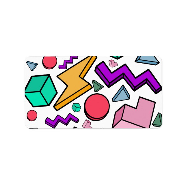 Étiquette 80s esthétique Vintage rétro (Devant)