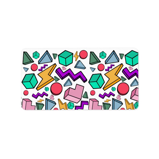 Étiquette 80s esthétique Vintage rétro (Devant)