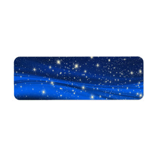 ÉTIQUETTE 880294 ROYAL BLUE STARS ESPACE UNIVERS ARRIÈRE - P
