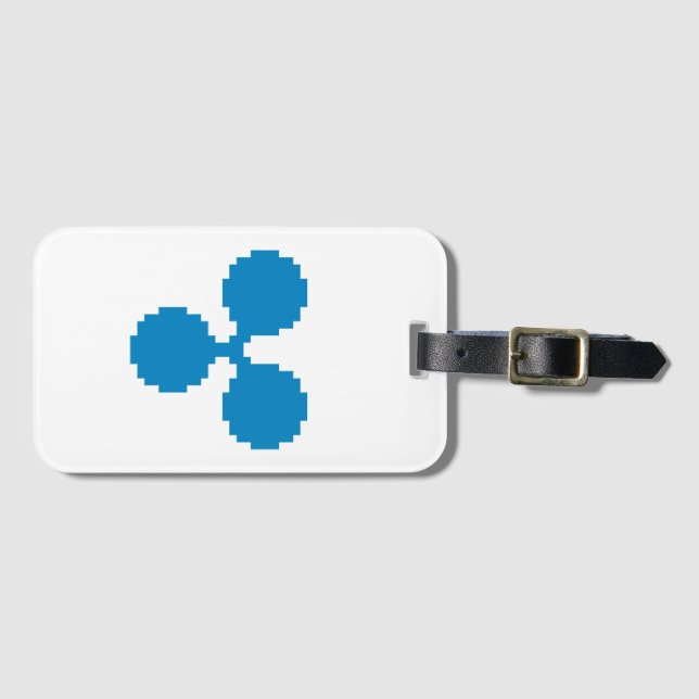 Étiquette à 8 bits de bagage du logo | de (Devant Horizontal)
