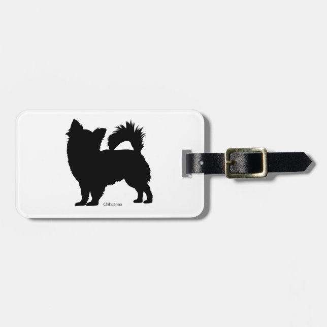 Étiquette À Bagage チワワ ラゲージタグ chihuahua Luggage tag (Devant horizontal)