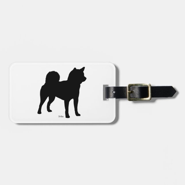Étiquette À Bagage 柴犬 ラゲージタグ shiba Luggage tag (Devant horizontal)