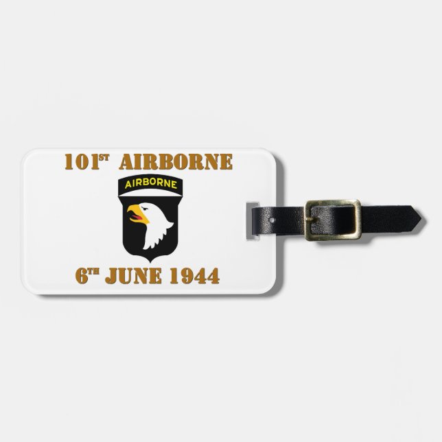 Étiquette À Bagage 101st Airborne D-Day Normandy (Devant horizontal)