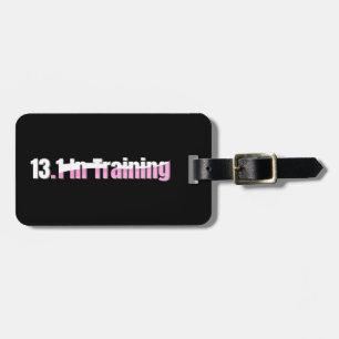 Étiquette À Bagage 13.1 Entraînement à demi-marathon - Courir rose