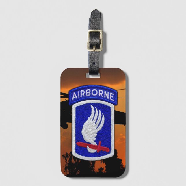 Étiquette À Bagage 173e bagage de patch de la division aéroportée d'A (Devant Vertical)