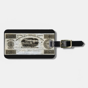 Étiquette À Bagage 1837 Monnaie ferroviaire canadienne