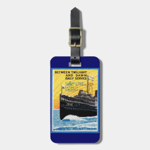 Étiquette À Bagage 1910 Détroit à Buffalo Steamship