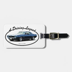 ÉTIQUETTE À BAGAGE 1969 BLEU DE CAMARO YENKO