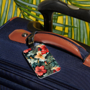 Étiquette À Bagage #19 Motif floral