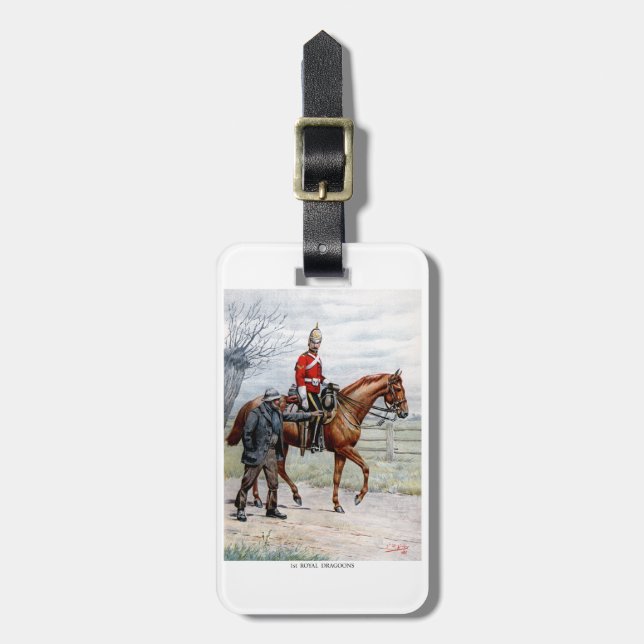 Étiquette À Bagage 1er Royal Dragoons (Devant Vertical)