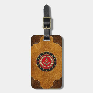 Étiquette À Bagage [200] Masonic Square and Compass [3rd Degree]