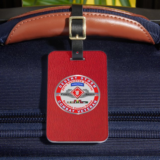 Étiquette À Bagage 20e brigade du génie Tempête du désert (Insitu Rectoal 2)