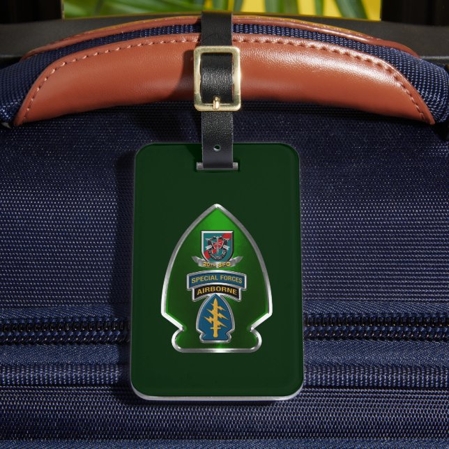 Étiquette À Bagage 20e Groupe des forces spéciales (Insitu Rectoal 2)