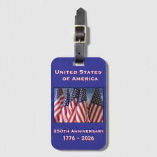 Étiquette À Bagage 250e anniversaire USA Patriotic Commemorative