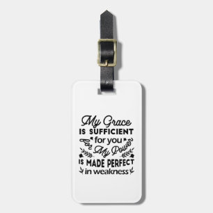 Étiquette À Bagage 2 Corinthiens 12:9 – Ma Grâce Est Suffisante Art