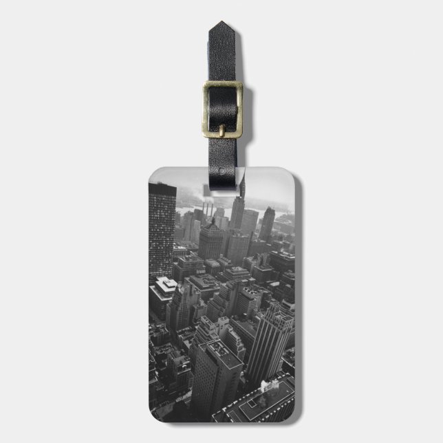 Étiquette À Bagage 2 mai 1961 :  Chrysler construisant à New York (Devant Vertical)