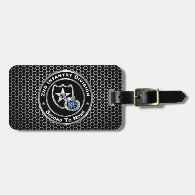 Étiquette À Bagage 2e division d'infanterie (Devant horizontal)