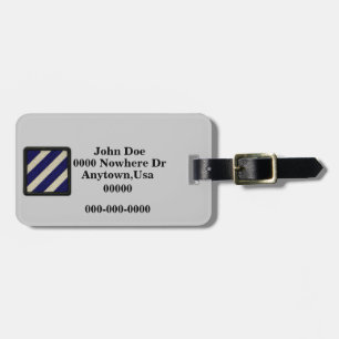 Étiquette À Bagage 3e FNI DIV Division d'infanterie vétérans Vets